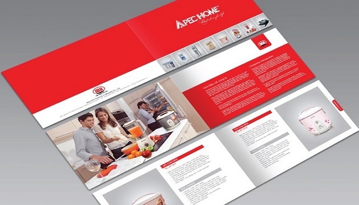 Catalogue tông đỏ tạo sức cuốn hút lớn cho khách hàng